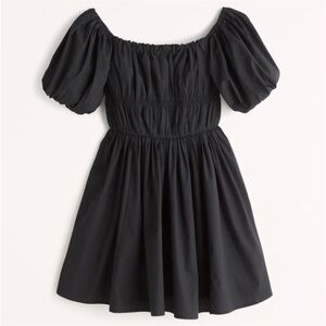 Abercrombie & Fitch Off the Shoulder Puff Mini Dress